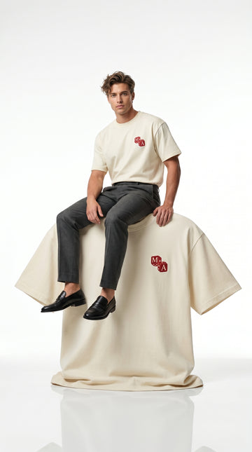 Amiri Cream ‘Dice’ Short-Sleeve Tee