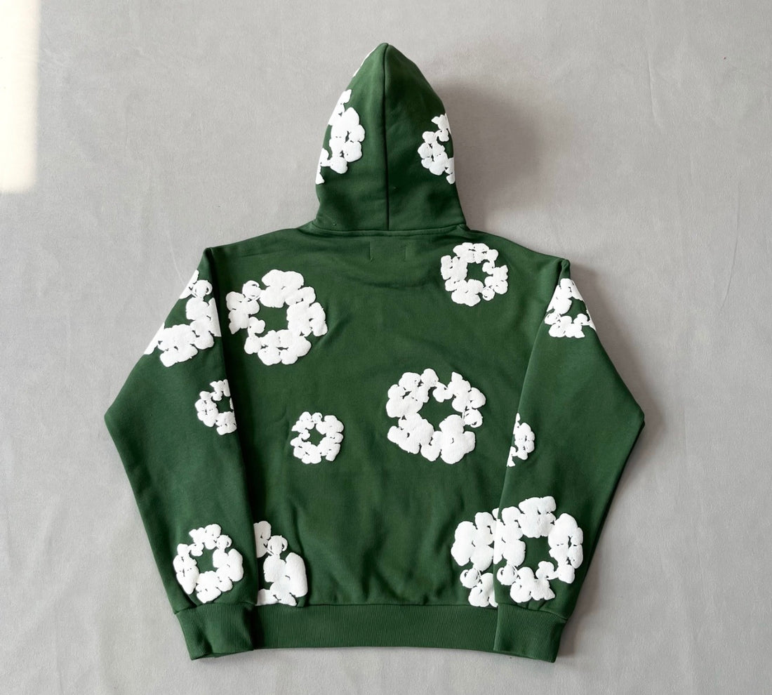 Denim Tears Green Cotton Wreath Sweatshirt