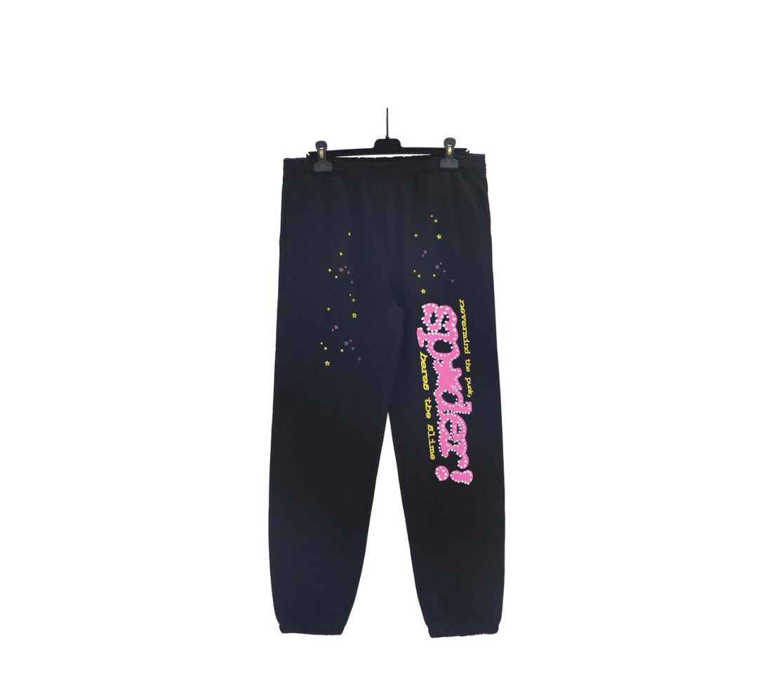 Sp5der PNK V2 Black Sweatpants