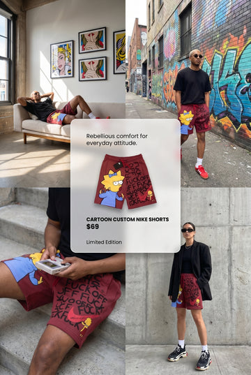 Cartoon Custom Nike Shorts