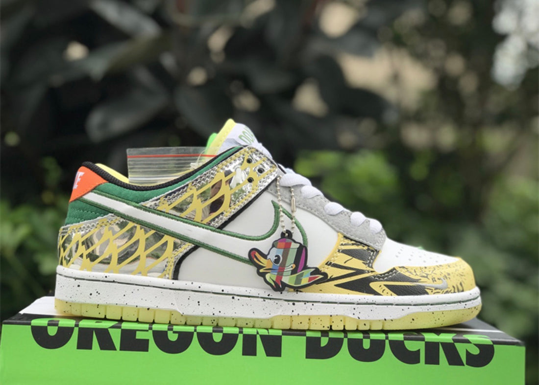 “What the Duck Away” University of Oregon PE Nike Dunk Low