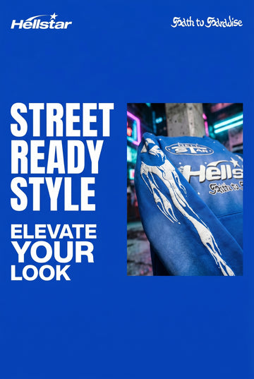 Hellstar Racer Flames Blue Sweatsuit Set